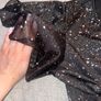 Black Sparkly Skater Dress Image 2