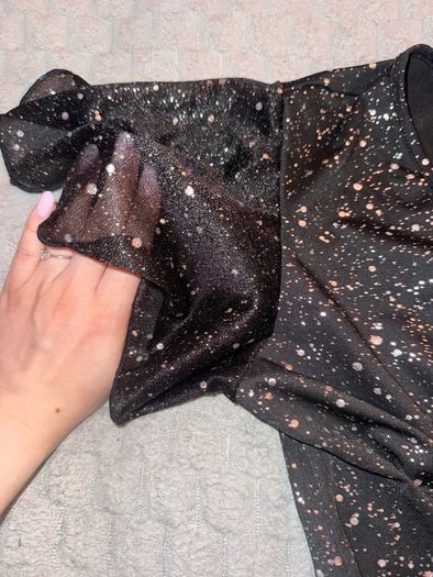 Black Sparkly Skater Dress