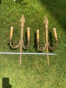 Wall lights Antique Guilt Pair