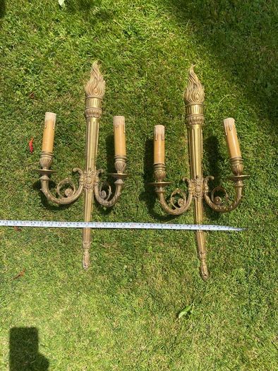 Wall lights Antique Guilt Pair