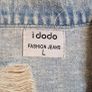 Distressed Long Denim Jacket - 10 Image 3