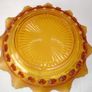 Davidson Amber Glass Blackberry Prunt Dish/Bowl 1960's Image 3
