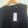 Karen Millen Brand New Black Scuba Mesh Panelled Dress Image 4