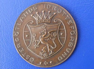 OSTERGOTLANDS IDROTTSFORBUND (Ostergothlands Sports Federation) - Swedish sports bronze medal (1930's)