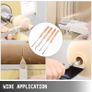 Wood Turning Tools for Lathe 4 PCS Set, Carbide Lathe Tools with Diamond Shape, Round, Square Cutters, Turning Lathe Chisels with Comfortable Grip Handles Lathe Tools for Craft DIY Hobbyists Image 8