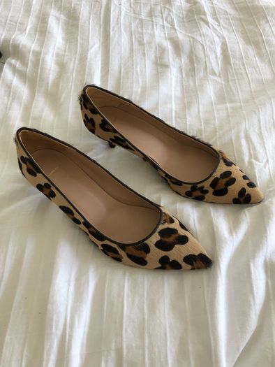 Gerard Deral leopard print kitten heels