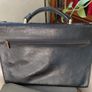 Vintage French black leather briefcase Image 2