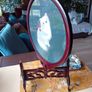 Vintage cat oriental silk screen Image 6