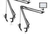 Neewer 2 Packs 66pcs Tabletop LED Video Light Plus Arm Stand