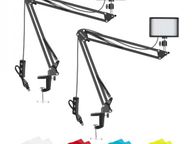 main image for ad Neewer 2 Packs 66pcs Tabletop LED Video Light Plus Arm Stand