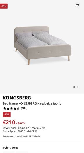 Kingsize Bed and Mattress