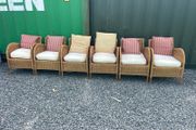 6 cane chairs