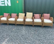 6 cane chairs