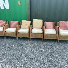 6 cane chairs
