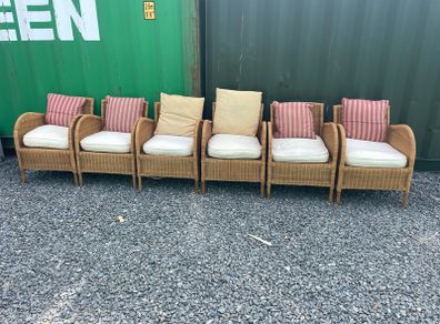 6 cane chairs