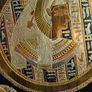 Lovely vintage Egyptian wall hanging brass /metal charger Image 2