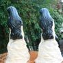 Vintage Garden Decor Mermaid Sculpture figurine Nautical Decor Image 6