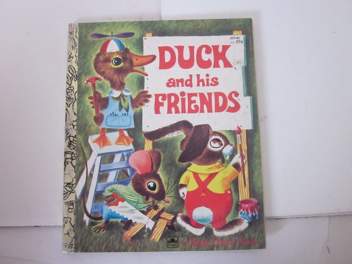 Six Walt Disney's  a little Golden Book  1949-1983.
