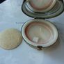Rare Vintage 1950s Pygmalion Globe Powder Compact, Gilt World Map, Original Sifter and Puffer. Unused Condition. Image 5