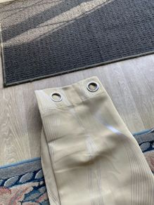 Pair of full length curtains