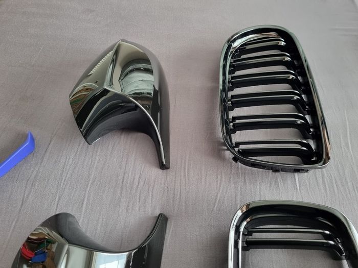 BMW 3 Series E90 E91 Lci Kidney Grilles & Mirror Covers Set Brand New