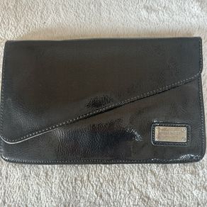 Nine West Grey Patent Clutch BNWT