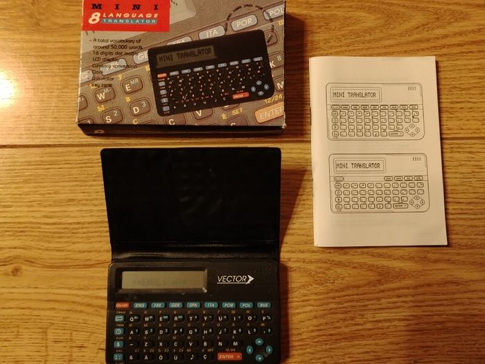 vintage Mini 8-Language Electronic Translator