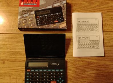 vintage Mini 8-Language Electronic Translator