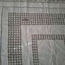 Vinyage White Cotton Tablecloth 113cm x q07cm Image 3