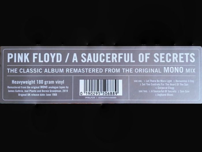 Pink Floyd - A Saucerful Of Secrets Record Store Day Limited Edition Reissue Vinyl LP