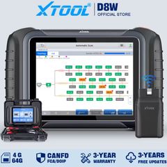 XTOOL D8W Bluetooth Car Diagnostics Tool Automotive Scanner  ECU Coding Bi-directional 42+ Resets CANFD DOIP FCA Topology
