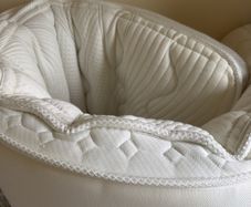 king size mattress topper from a clean home only used twice as it's too high