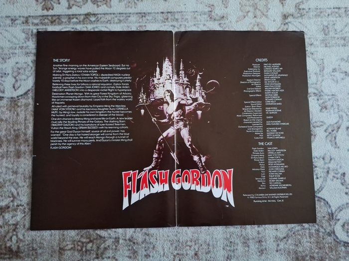 1980 Flash Gordon Pressbook and photos