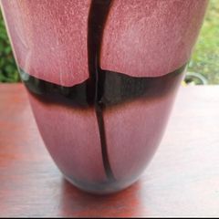 Heavy Large Art Studio Glass Vase