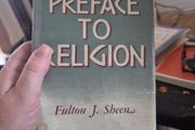 first edition with dust jacket 1946 preface to Religion by Fulton J Sheen
