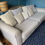 4 seater sofa + Armchair + foostool selling  3 pieces together Image 2