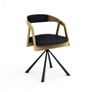 Vanguard Oak Swivel Dining Armchair  Modern Wood Meets Function Image 4