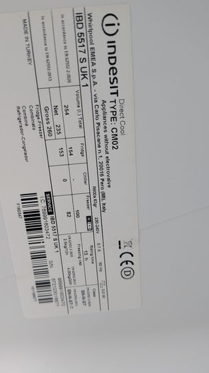 INDESIT fridge freezer