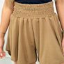 Nude color viscose shorts Image 2