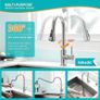 Stainless Steel Kitchen Faucet with Pull Out Sprayer, Single Handle High Arc Kitchen Sink Faucet, 360 Swivel Modern Brushed Nickel Pull Down Kitchen Tap Image 5