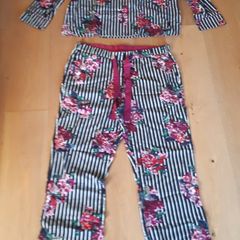 Joules Navy Floral Pyjamas Size L