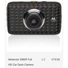 Motorola 1080P Full HD car dash camera - black | MDC300GW
