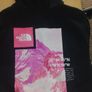 North Face Black, Pink and White Logo Hoodie Image 2