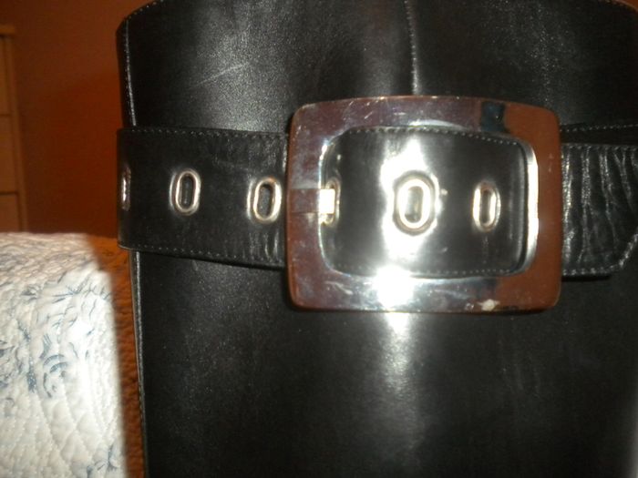 MARIO PROLOFUA black leather boots