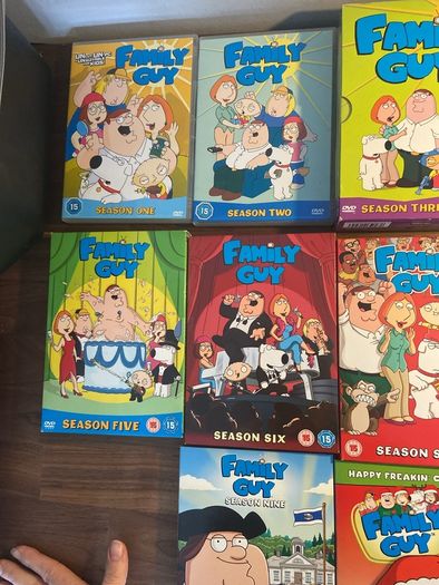 Family Guy Dvd collection prices individually below (some intact in cellophane)