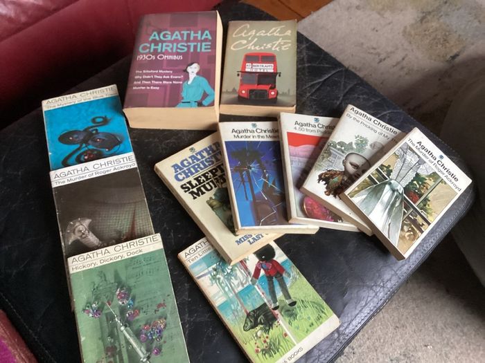 Vintage Agatha Christie Crime Fiction Book Bundle
