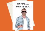 AEW Orange Cassidy Best Friends Happy Whatever Birthday A5 Card, Perfect for gifts, occasions, or funny card for Pro Wrestling Fans