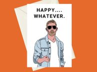 main image for ad AEW Orange Cassidy Best Friends Happy Whatever Birthday A5 Card, Perfect for gifts, occasions, or funny card for Pro Wrestling Fans