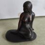 Vtg Nude Naked Woman Lady Girl Mermaid Rock Bronze Figurine Denmark Paperweight Image 6
