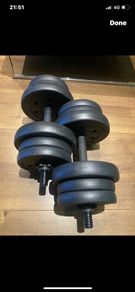 dumbbells 2x10.6kg